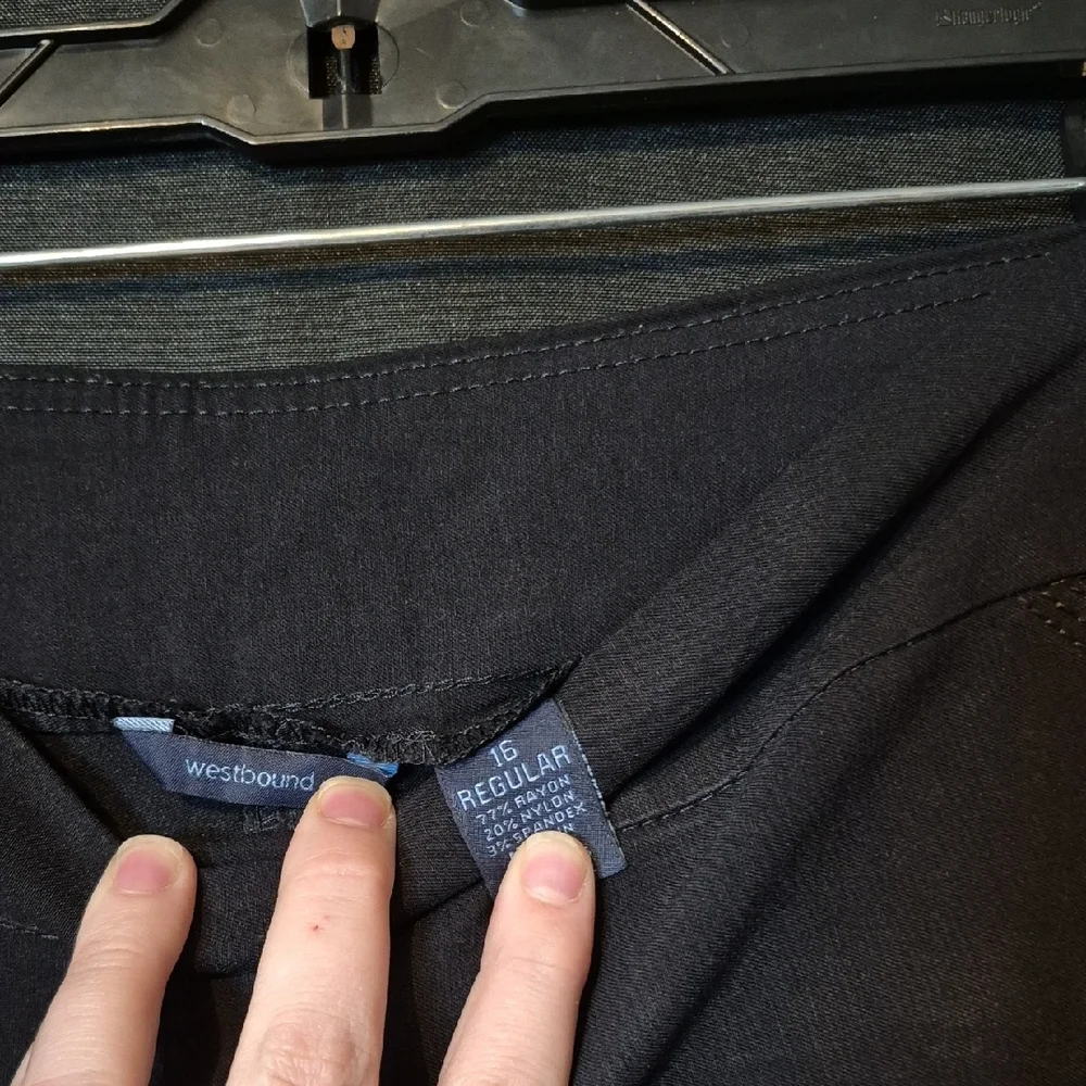 Westbound Black Straight-Leg Pull-On Pants
